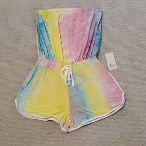 NWT Forever 21 tie dye romper